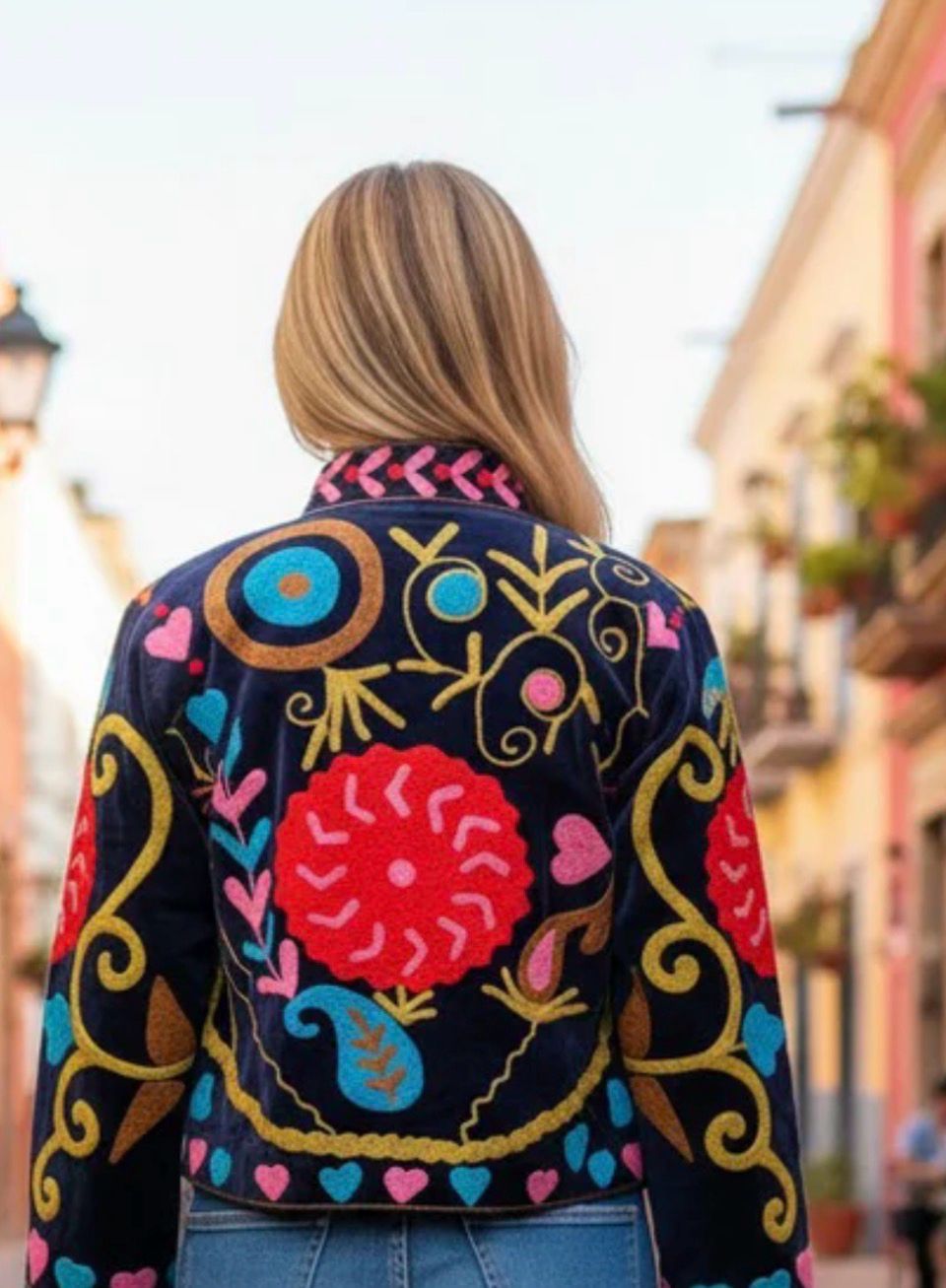Chaqueta Negra Hearts